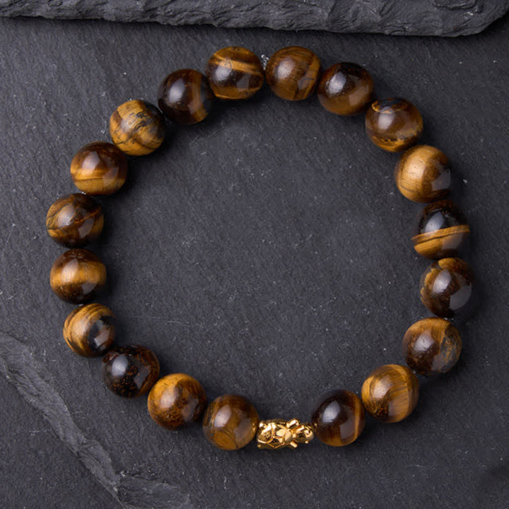 Buddha Stones Accessoires met natuurlijke tijgeroogkralen en schildpadmotief - image 16