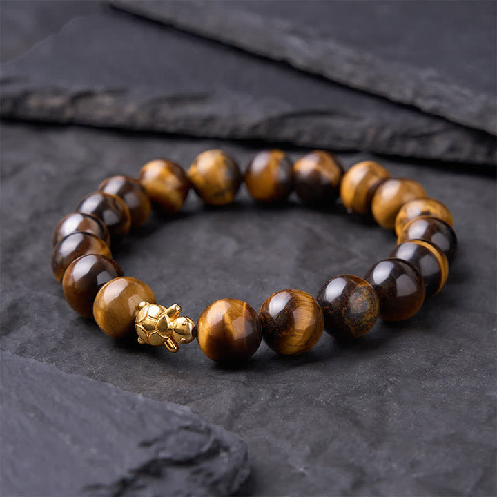 Buddha Stones Accessoires met natuurlijke tijgeroogkralen en schildpadmotief - image 17