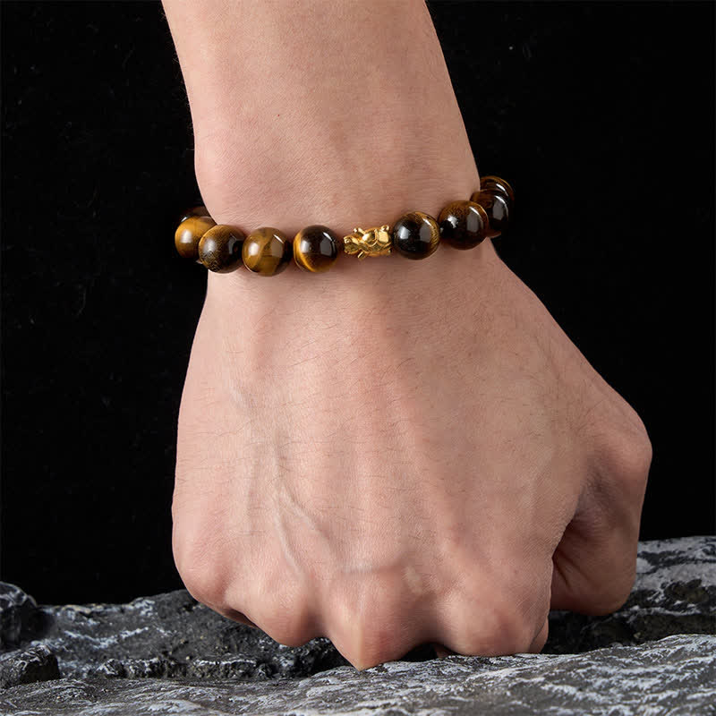 Buddha Stones Accessoires met natuurlijke tijgeroogkralen en schildpadmotief - image 19