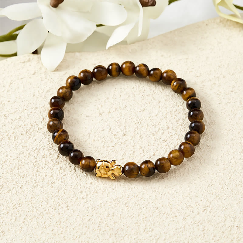 Buddha Stones Accessoires met natuurlijke tijgeroogkralen en schildpadmotief - image 12