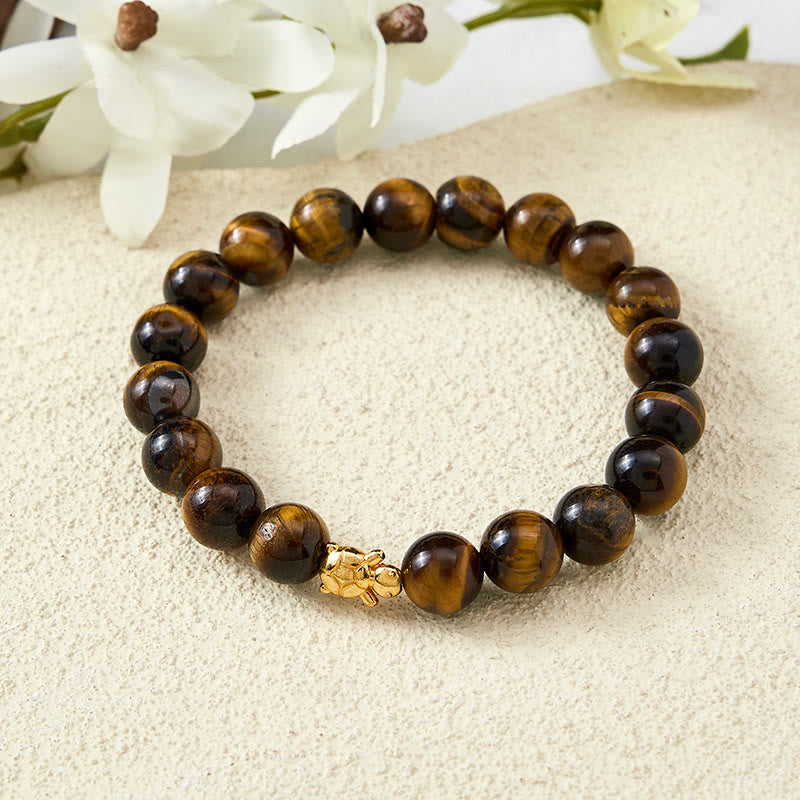Buddha Stones Accessoires met natuurlijke tijgeroogkralen en schildpadmotief - image 18