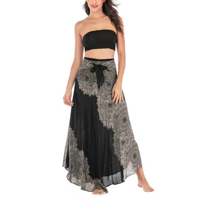 Buddha Stones Twee stijlvolle boho mandala bloemen strandrok jurk - image 13