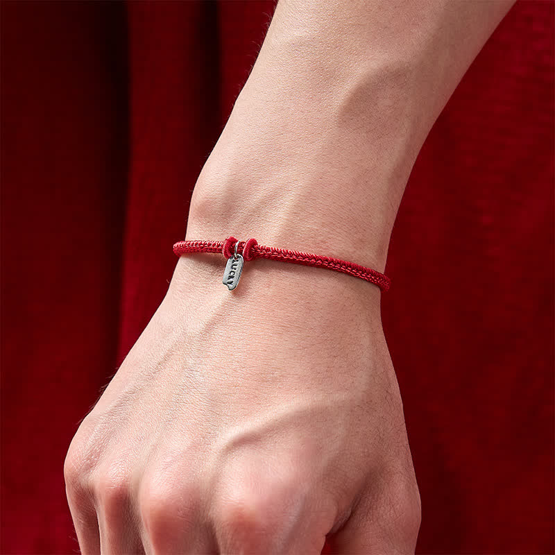 Buddha Stones Handgemaakte gevlochten rode koord gelukshanger verstelbare Armband - image 10