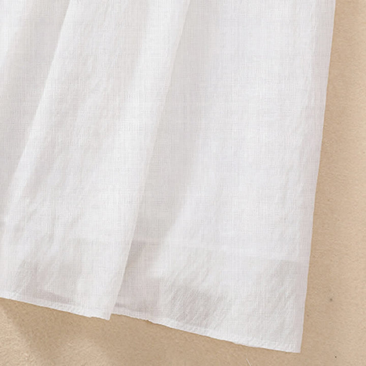 Buddha Stones Casual rok met contrasterende kleuren, plooien en vetersluiting, damesmodel Lengte 7-8 - image 15