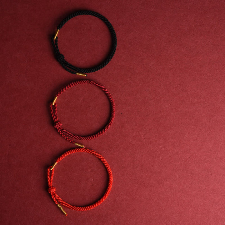 Buddha Stones Rode, handgeweven, verstelbare Armband - image 11