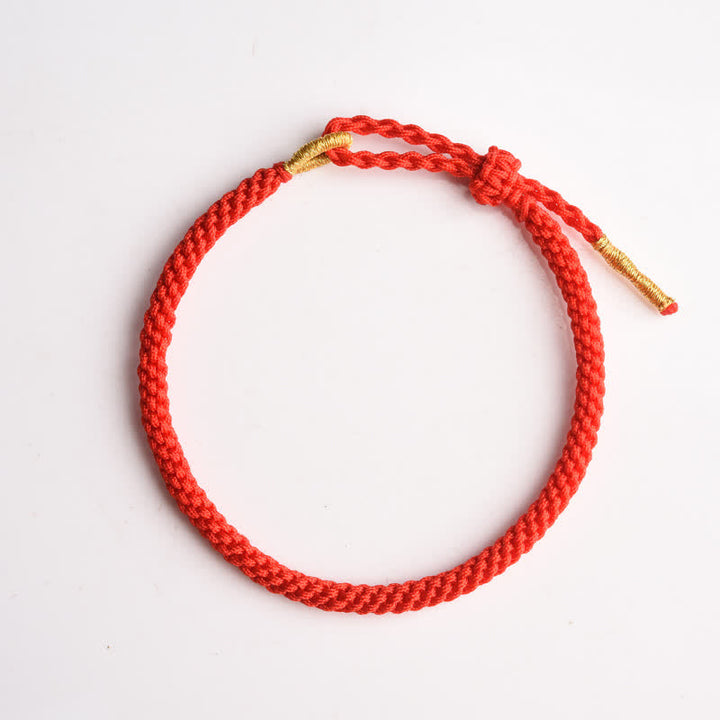 Buddha Stones Rode, handgeweven, verstelbare Armband - image 8