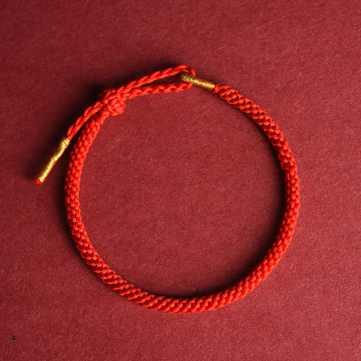 Buddha Stones Rode, handgeweven, verstelbare Armband - image 7
