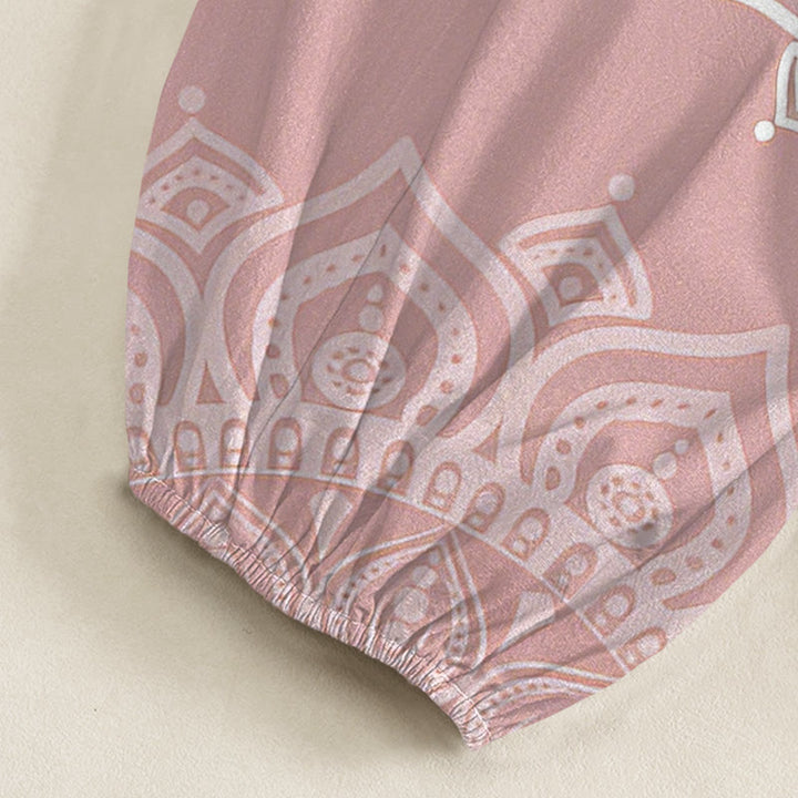 Buddha Stones Witte katoenen boho harembroek met mandala-patroon, elastische Taille en Zakken voor dames. - image 5
