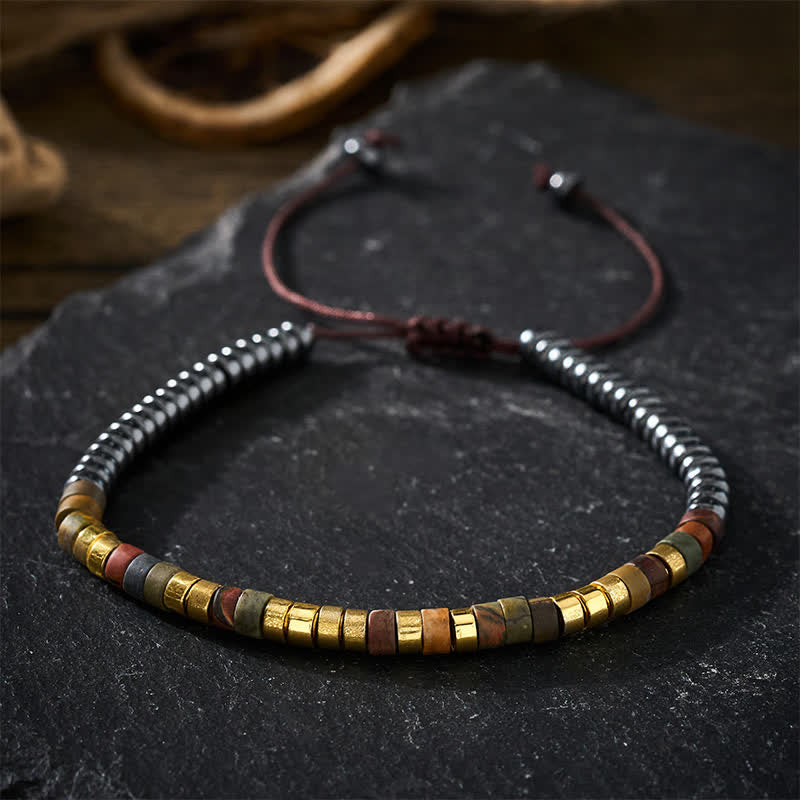 Buddha Stones Armband met krachtige hematietkralen - image 11