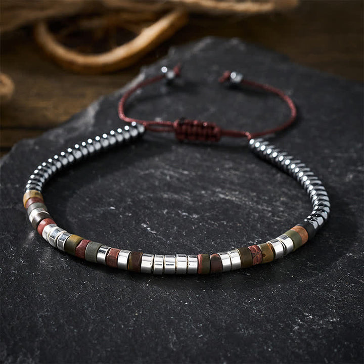 Buddha Stones Armband met krachtige hematietkralen - image 3