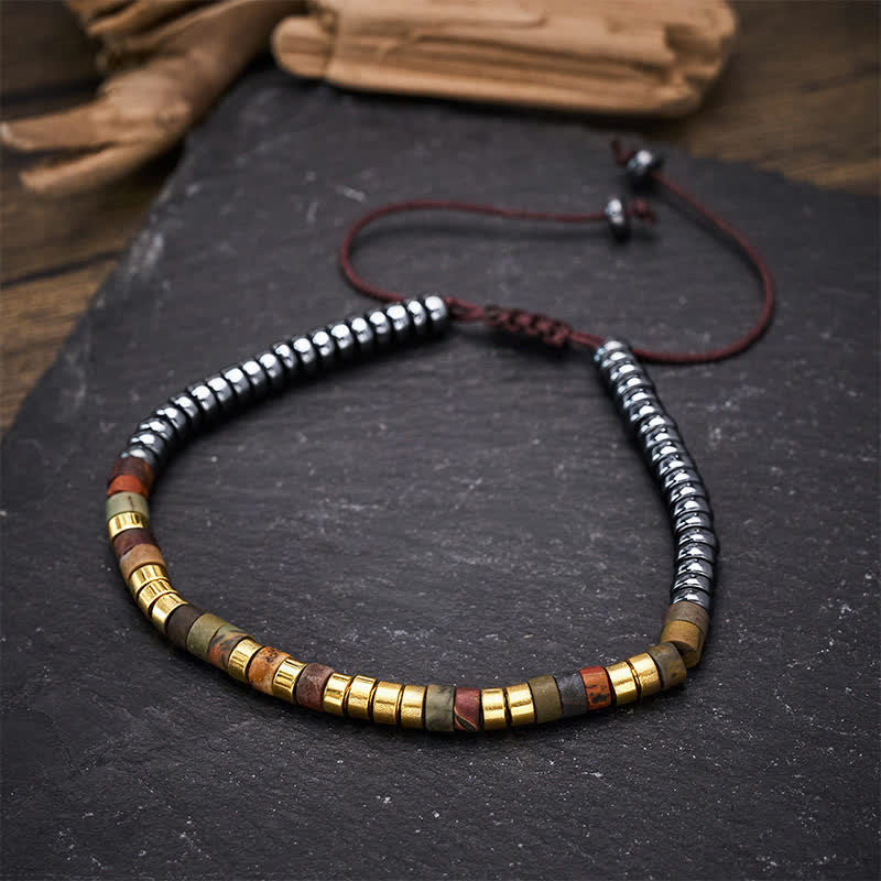 Buddha Stones Armband met krachtige hematietkralen - image 9