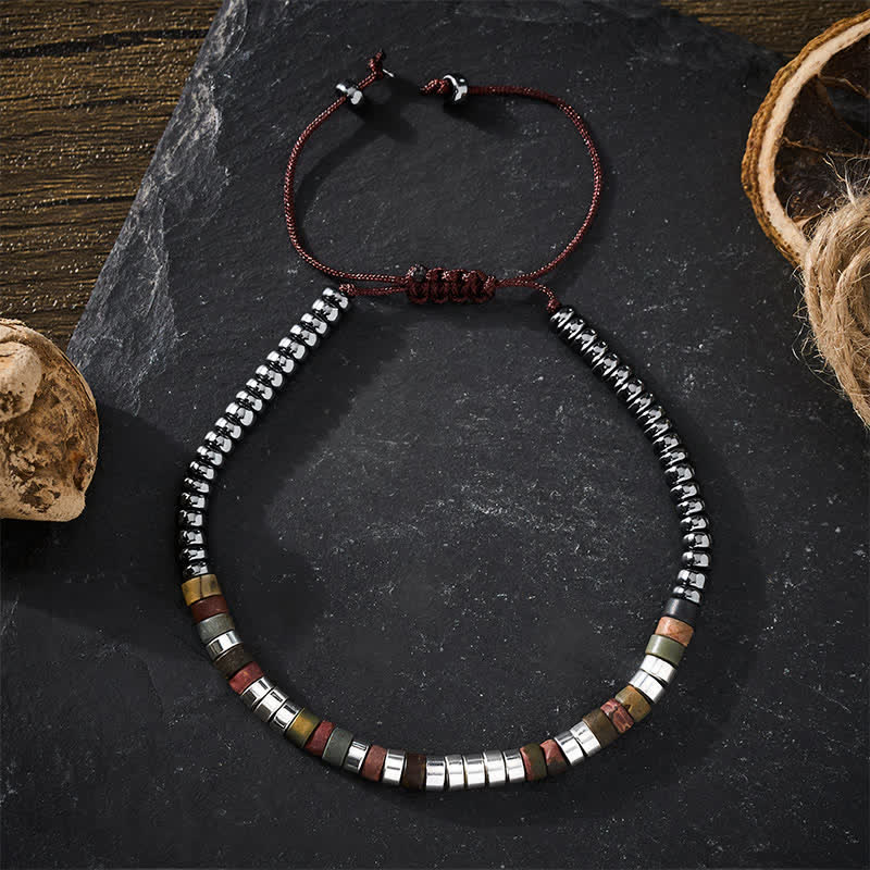 Buddha Stones Armband met krachtige hematietkralen - image 2