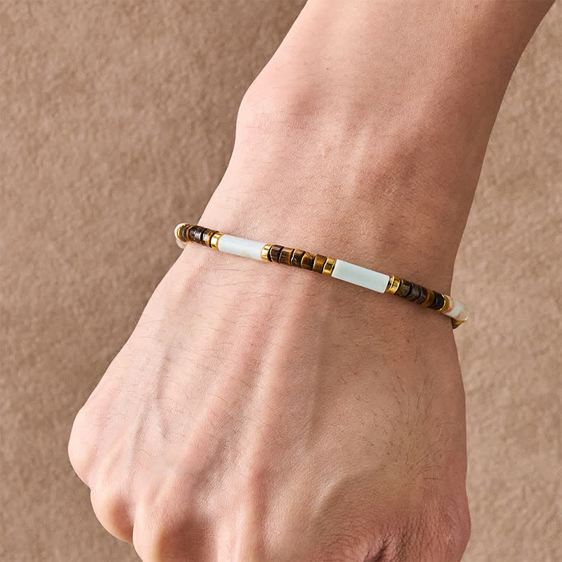 Buddha Stones Rode netwerksteen tijgeroog kralen Armband voor zelfvertrouwen - image 4