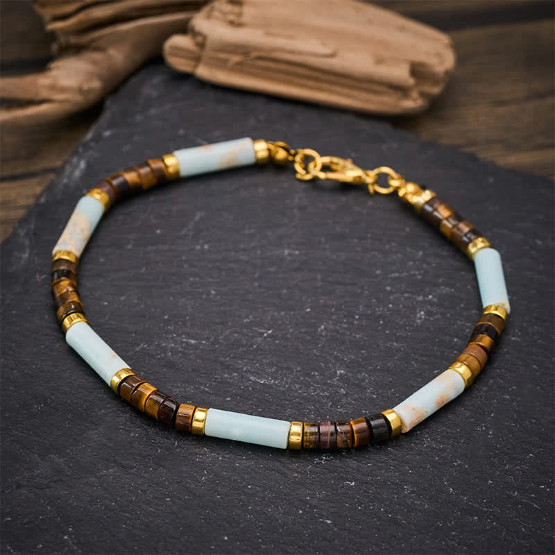 Buddha Stones Rode netwerksteen tijgeroog kralen Armband voor zelfvertrouwen - image 3