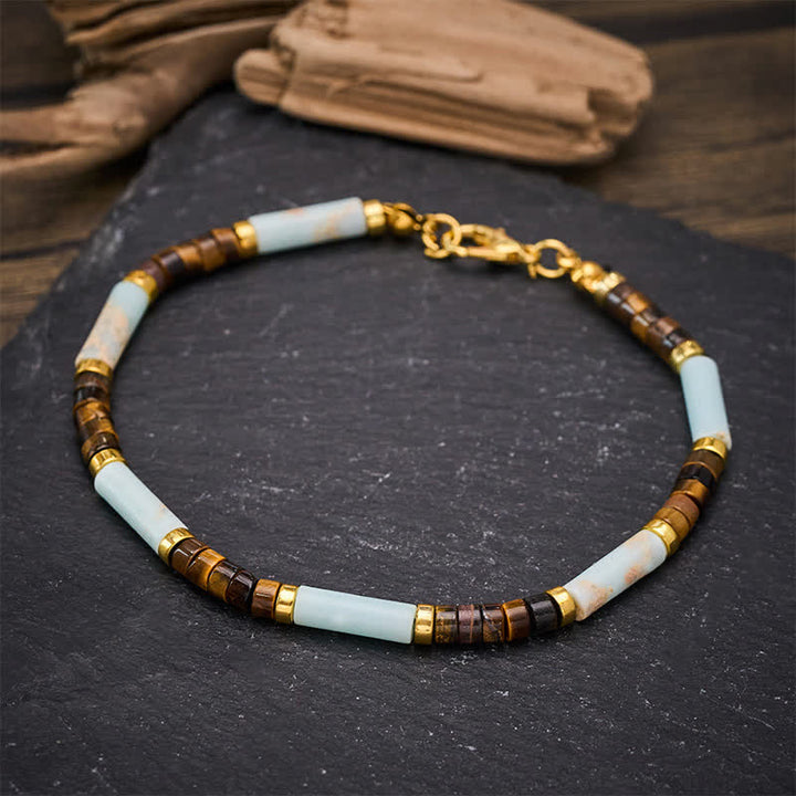 Buddha Stones Rode netwerksteen tijgeroog kralen Armband voor zelfvertrouwen - image 3