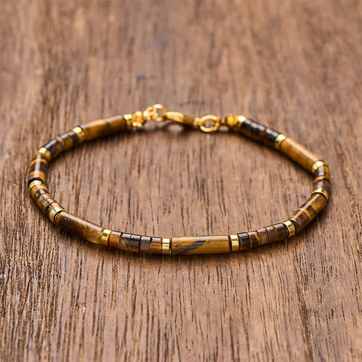 Buddha Stones Beschermende Armband met kralen van natuurlijk tijgeroog. - 7,9–8,2 inch (20–21 cm) - image 0