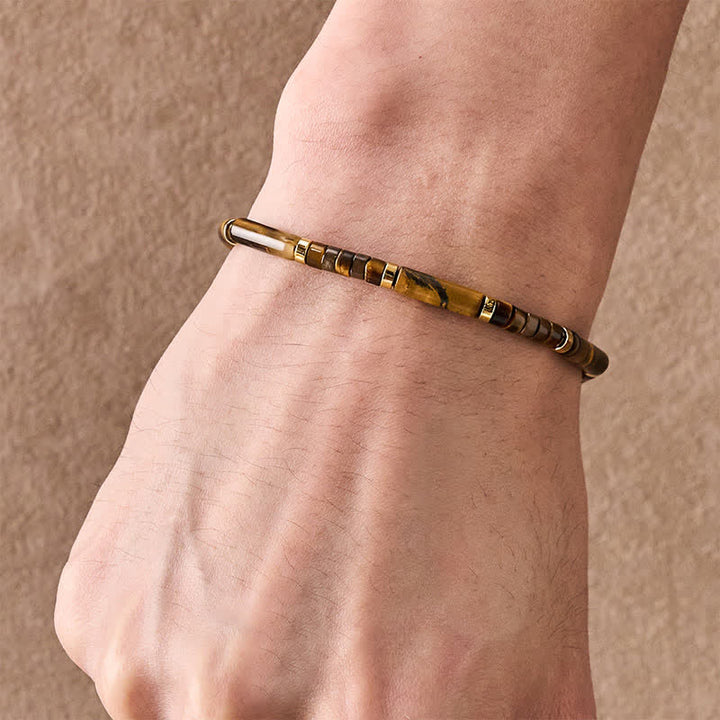 Buddha Stones Beschermende Armband met kralen van natuurlijk tijgeroog. - image 4