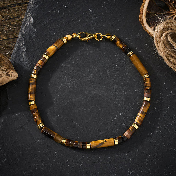 Buddha Stones Beschermende Armband met kralen van natuurlijk tijgeroog. - image 3