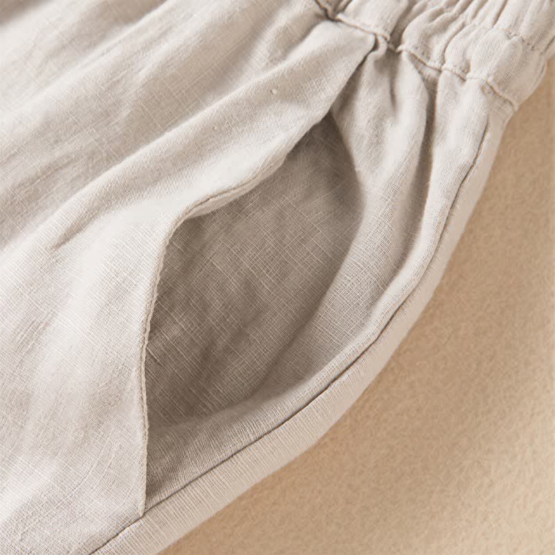 Casual damesbroek met wijde pijpen en Zakken , effen kleur, met Buddha Stones . - image 22
