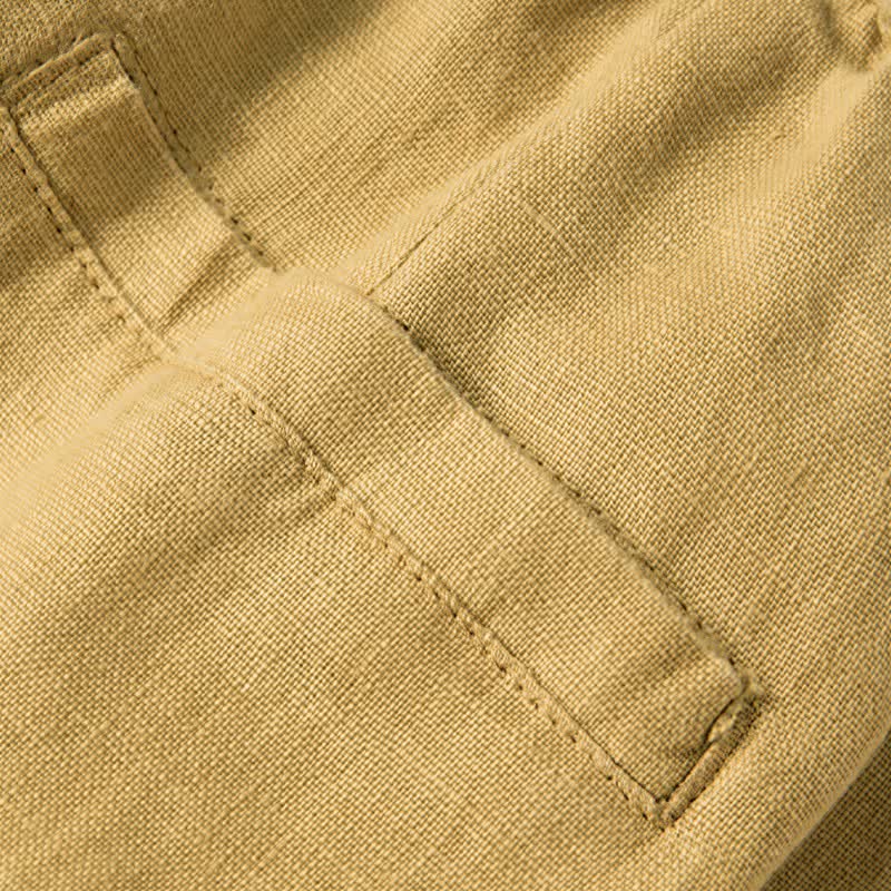 Casual damesbroek met wijde pijpen en Zakken , effen kleur, met Buddha Stones . - image 29