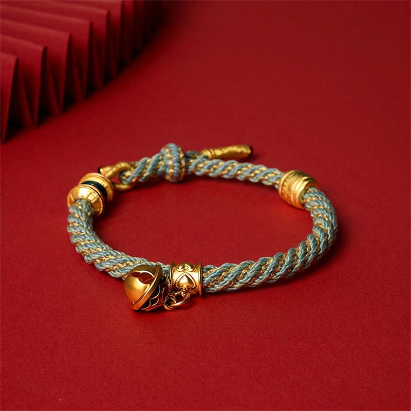 Buddha Stones Koperen emaille bel wijsheid Tibetaanse Armband - image 17
