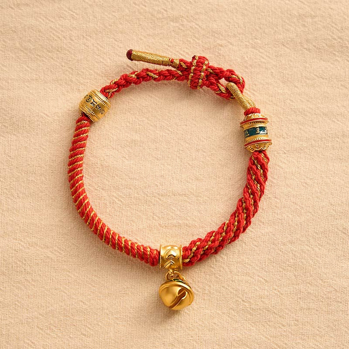 Buddha Stones Koperen emaille bel wijsheid Tibetaanse Armband - image 1