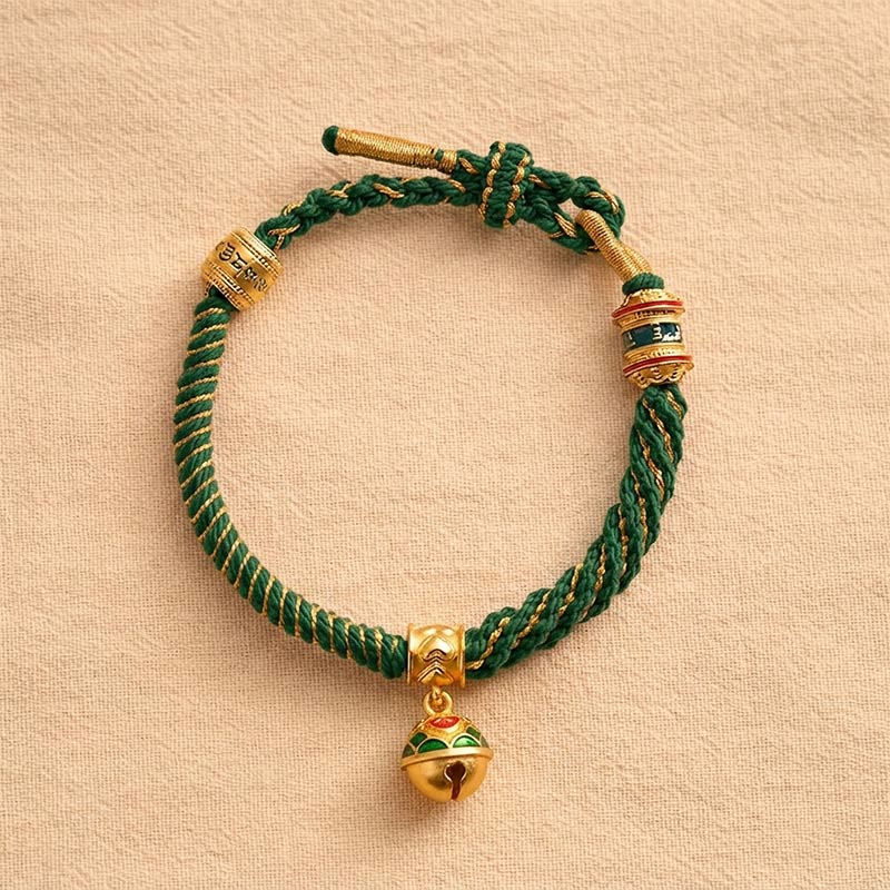 Buddha Stones Koperen emaille bel wijsheid Tibetaanse Armband - image 10