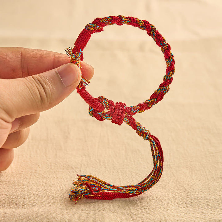Buddha Stones Verstelbare Armband met rode koordverbinding - image 3