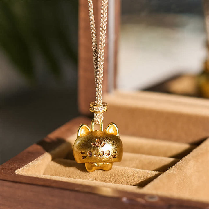 Buddha Stones Verguld koperen kattenhangertje als helende Ketting - image 4