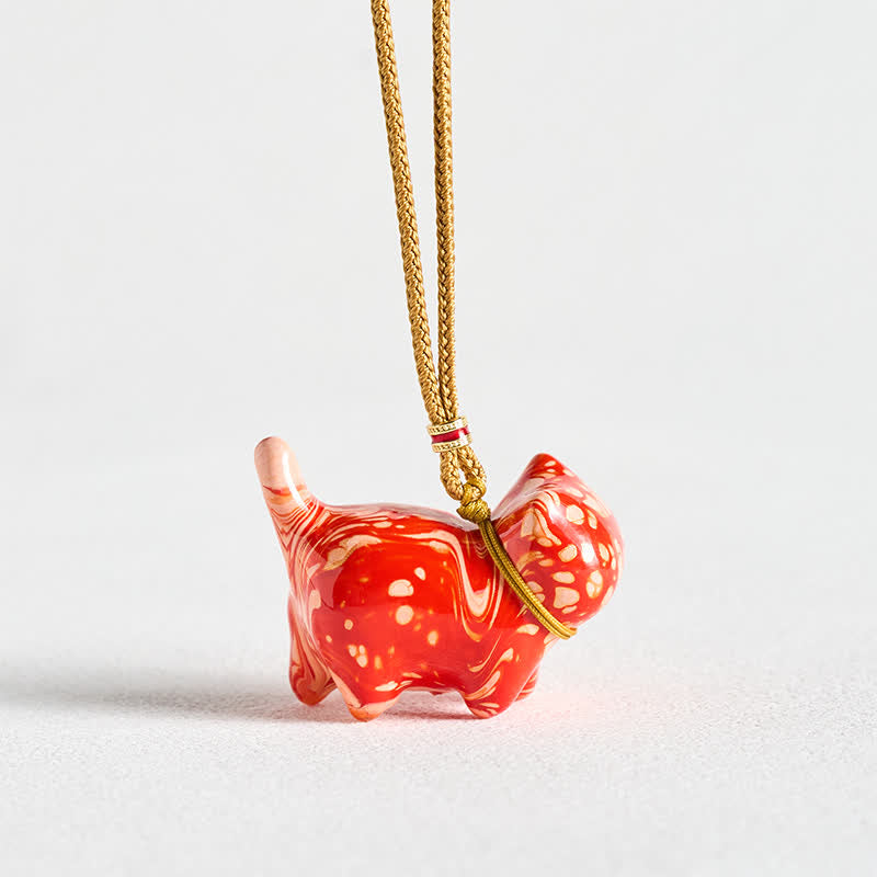 Buddha Stones Schattige kattenhanger Ketting - image 8