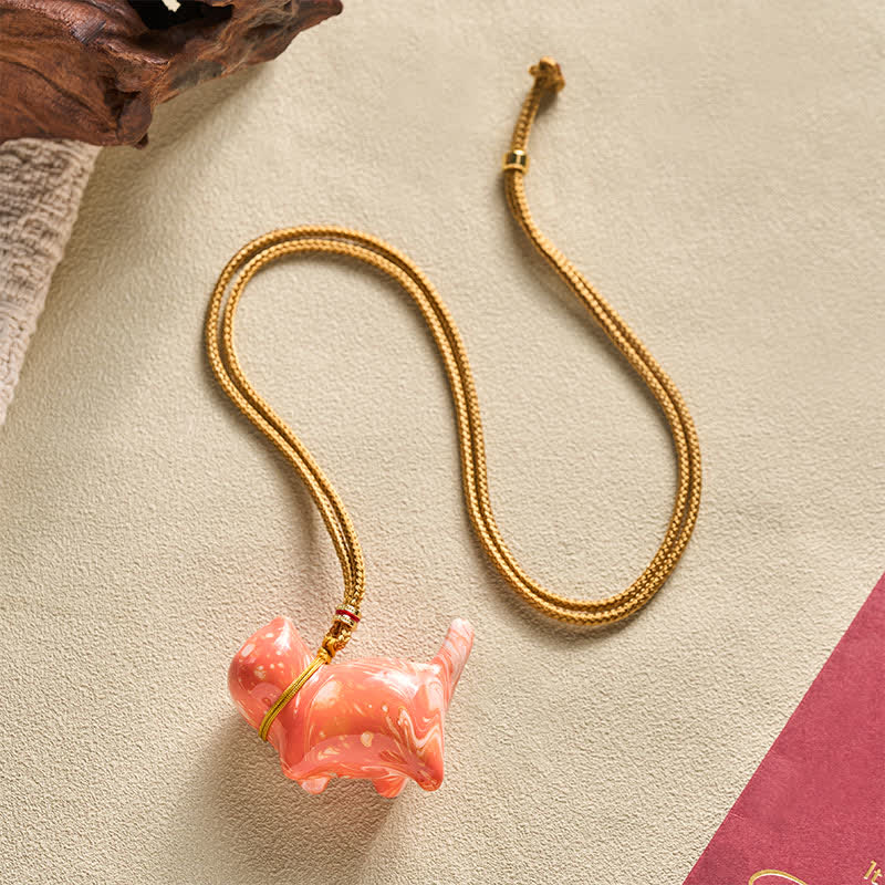 Buddha Stones Schattige kattenhanger Ketting - image 20