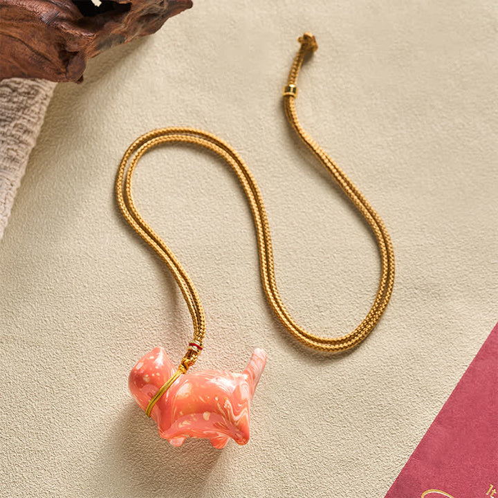 Buddha Stones Schattige kattenhanger Ketting - image 20