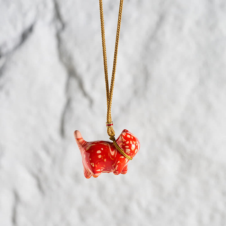 Buddha Stones Schattige kattenhanger Ketting - image 7