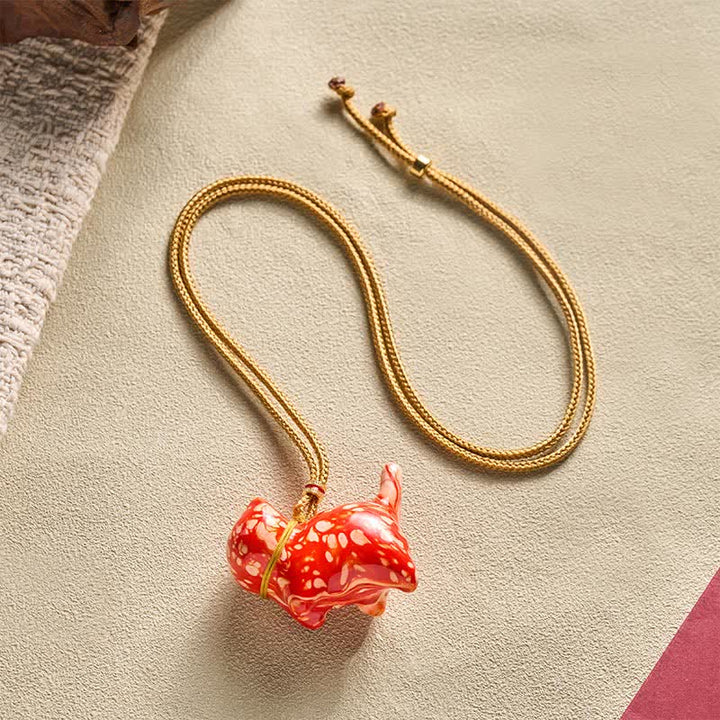 Buddha Stones Schattige kattenhanger Ketting - image 10