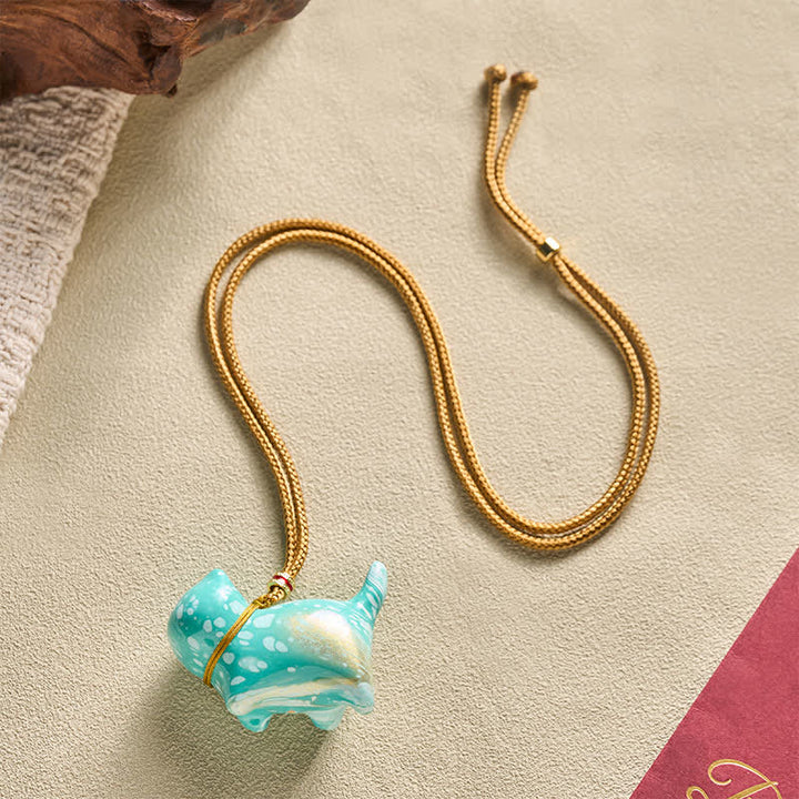 Buddha Stones Schattige kattenhanger Ketting - image 25