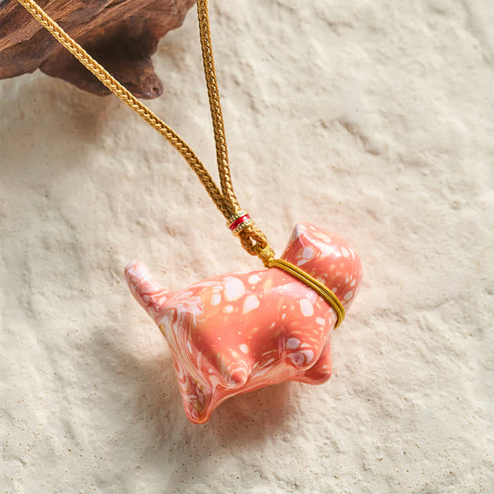 Buddha Stones Schattige kattenhanger Ketting - image 19