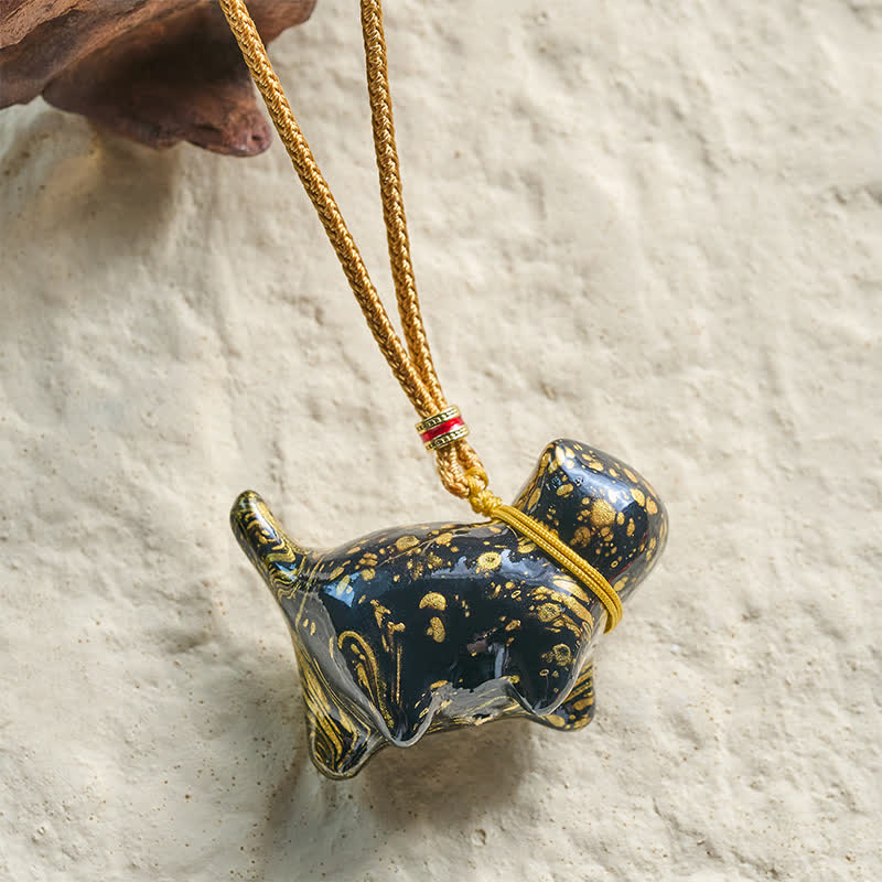 Buddha Stones Schattige kattenhanger Ketting - image 3