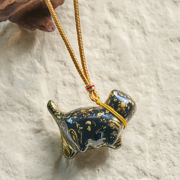 Buddha Stones Schattige kattenhanger Ketting - image 3