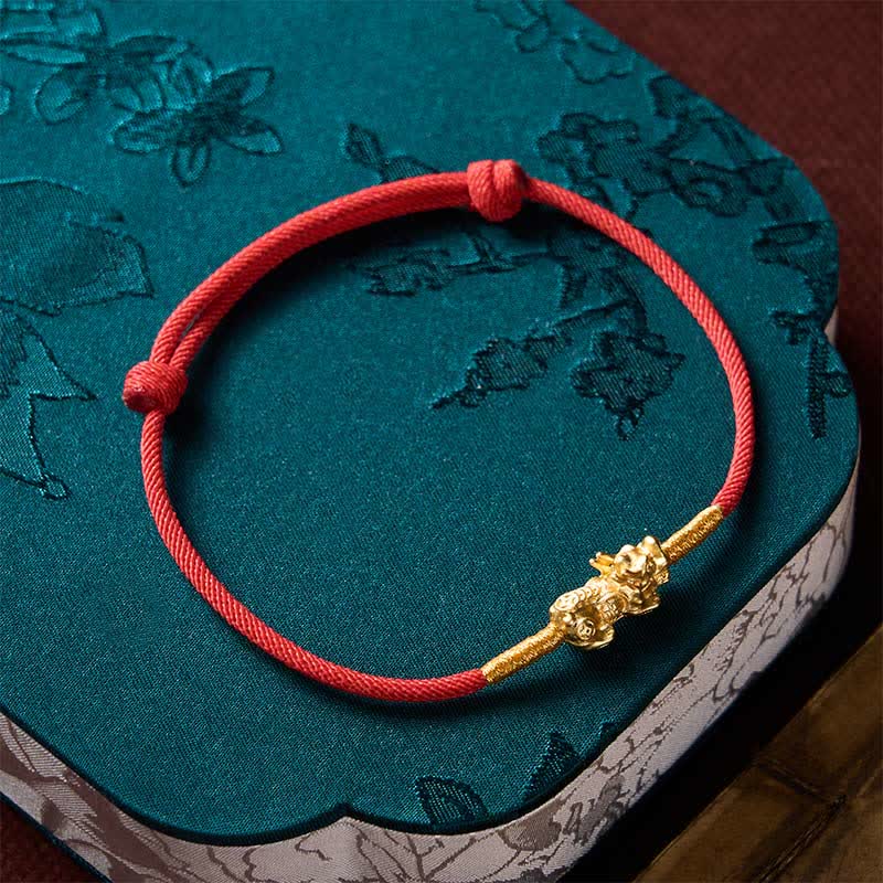 Buddha Stones Handgemaakte rode PiXiu Armband - image 17