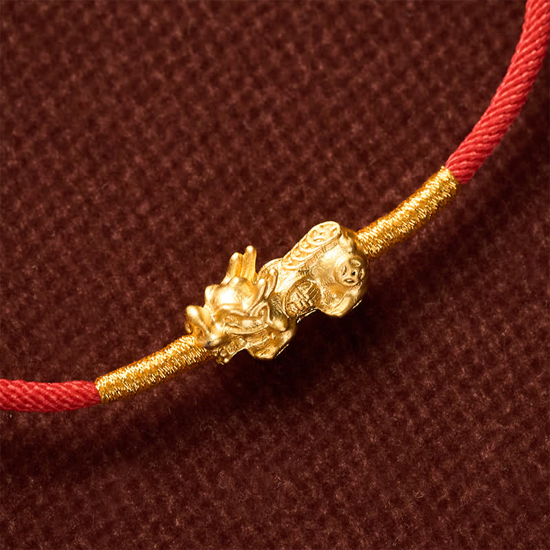 Buddha Stones Handgemaakte rode PiXiu Armband - image 18