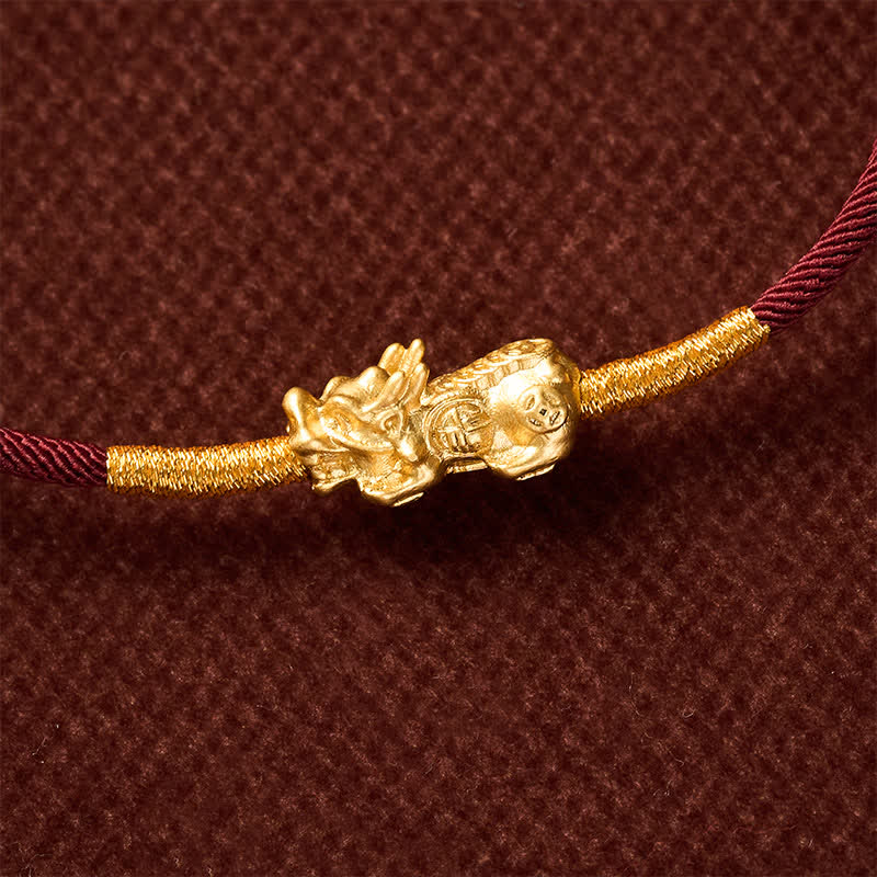 Buddha Stones Handgemaakte rode PiXiu Armband - image 10