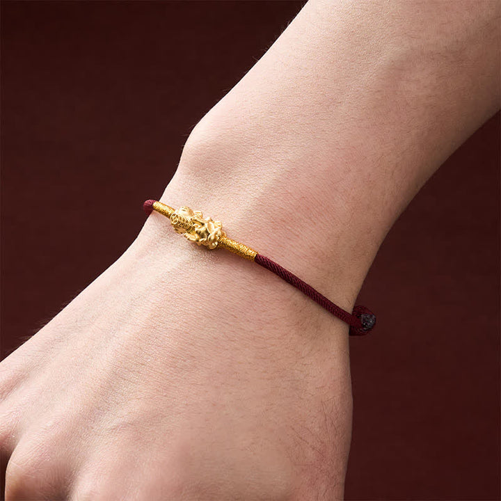 Buddha Stones Handgemaakte rode PiXiu Armband - image 8