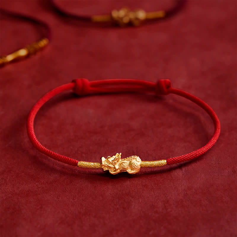 Buddha Stones Handgemaakte rode PiXiu Armband - image 13