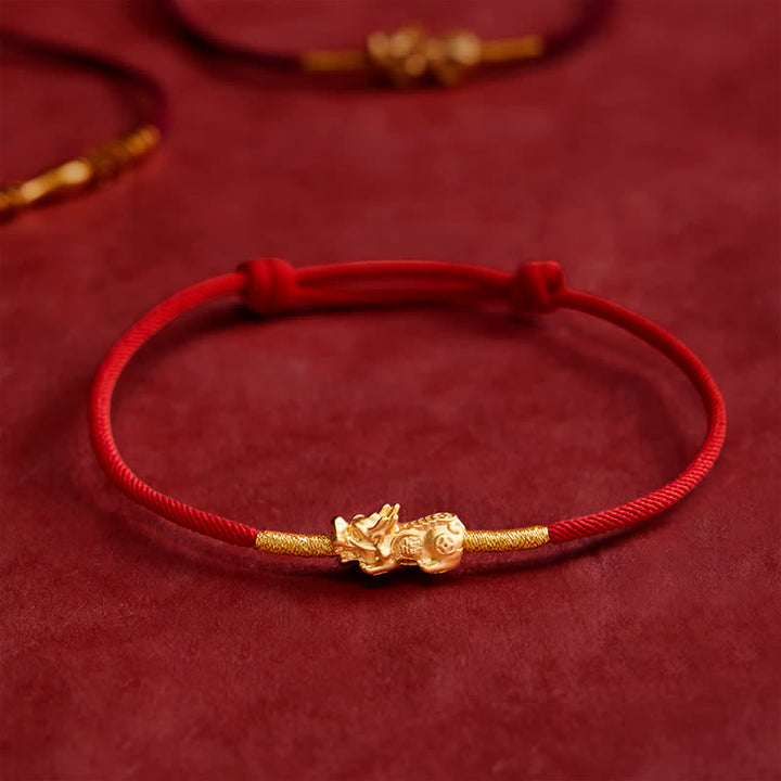 Buddha Stones Handgemaakte rode PiXiu Armband - image 13