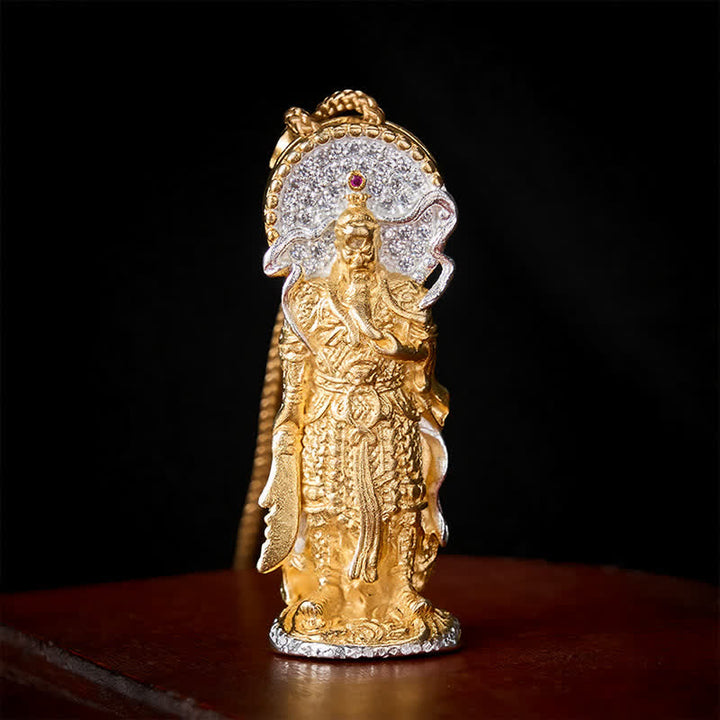 Buddha Stones Koperen Heer Guan Aardingsbescherming Hanger Ketting - Heer Guan (Trouw ♥ Rechtvaardigheid) - image 0