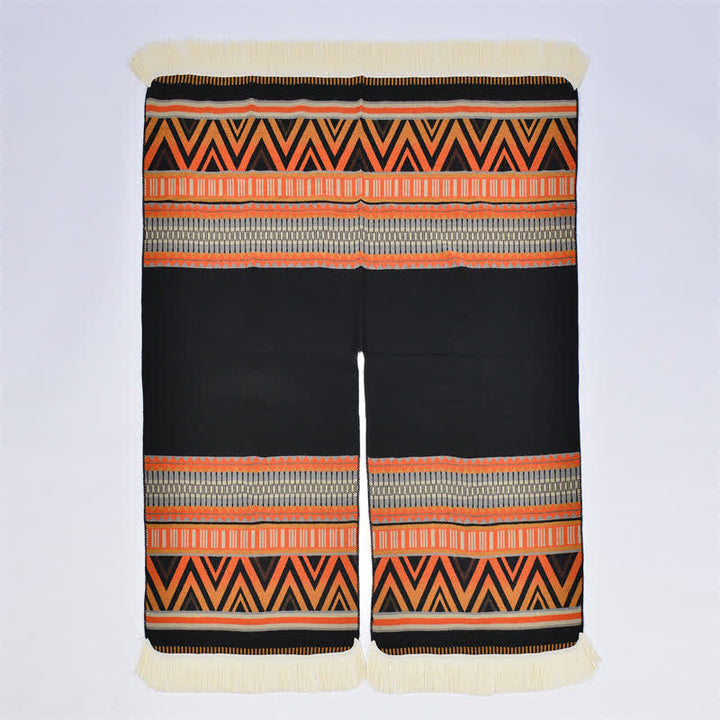 Buddha Stones Herfst/Winter Boho Geometrische Bloemenprint Kwastjes Sjaal (groot) - image 15