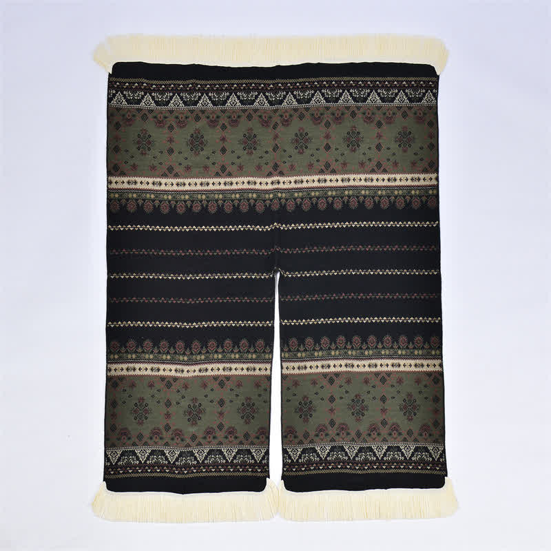 Buddha Stones Herfst/Winter Boho Geometrische Bloemenprint Kwastjes Sjaal (groot) - image 25