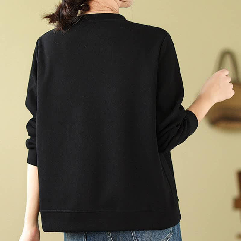 Buddha Stones Minimalistische Ronde hals en Gebreide kleding voor dames, herfst/winter, effen kleur. - image 12
