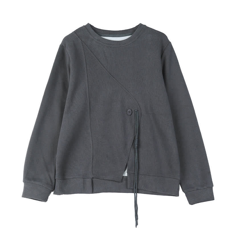 Buddha Stones Minimalistische Ronde hals en Gebreide kleding voor dames, herfst/winter, effen kleur. - image 18