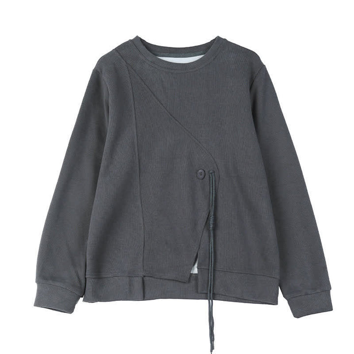 Buddha Stones Minimalistische Ronde hals en Gebreide kleding voor dames, herfst/winter, effen kleur. - image 18